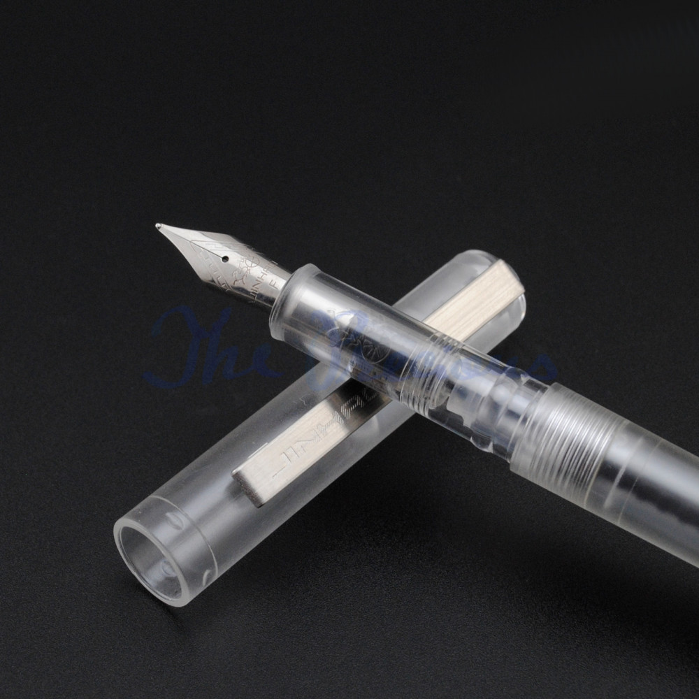 Jinhao 991 transparent blue fountain pen 0.3mm